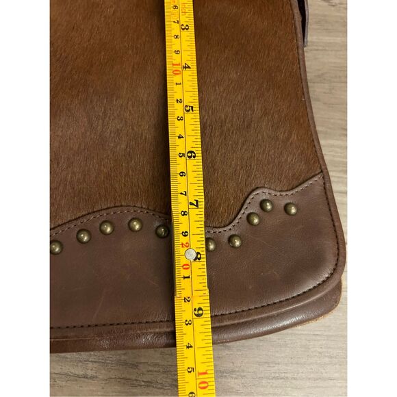 Noa Italian Leather haircalf crossbody bag studded Boho western cowgirl - Picture 10 of 16